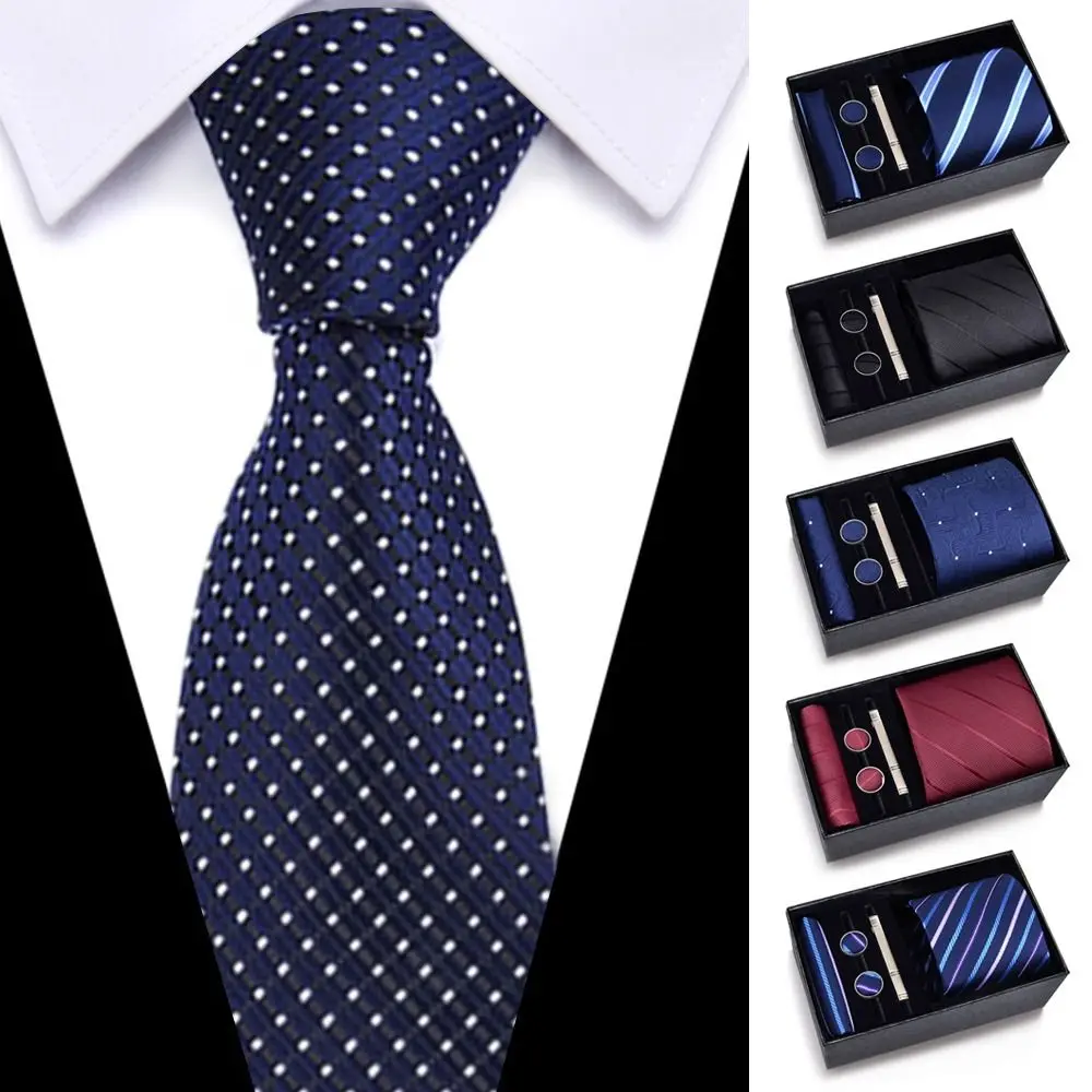 

Fashion Handkerchief Wide Tie Sets Tie Clip Handmade Men's Neck Tie Business Pocket Squares Cravat Office