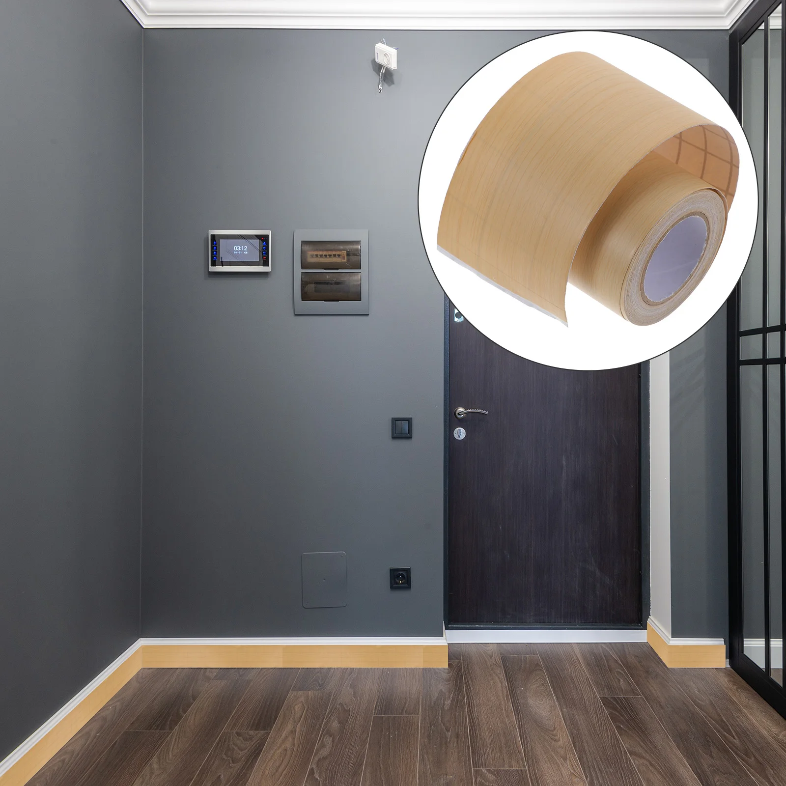 

Background Wall Sticker Baseboard Molding Trim Wood Stickers Mirror Border Tape Flexible Decorate