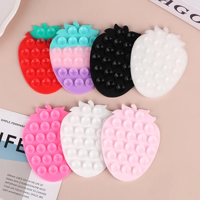 

Universal Strawberry Suction Cup Mobile Phone Holder Portable Car Navigation Stand Support Mount Fixed Pad for Smartphone