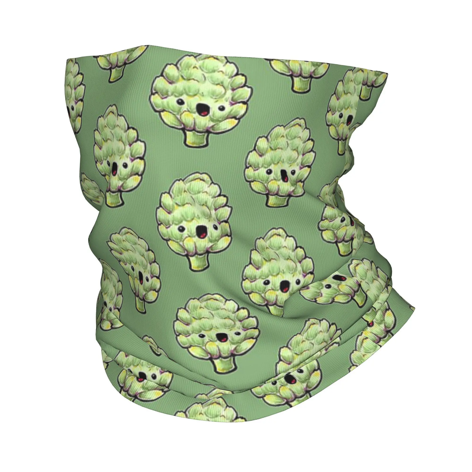 

Cute Artichoke Bandana Neck Cover Printed Mask Scarf Warm Cycling Scarf Running For Men Women Adult Windproof