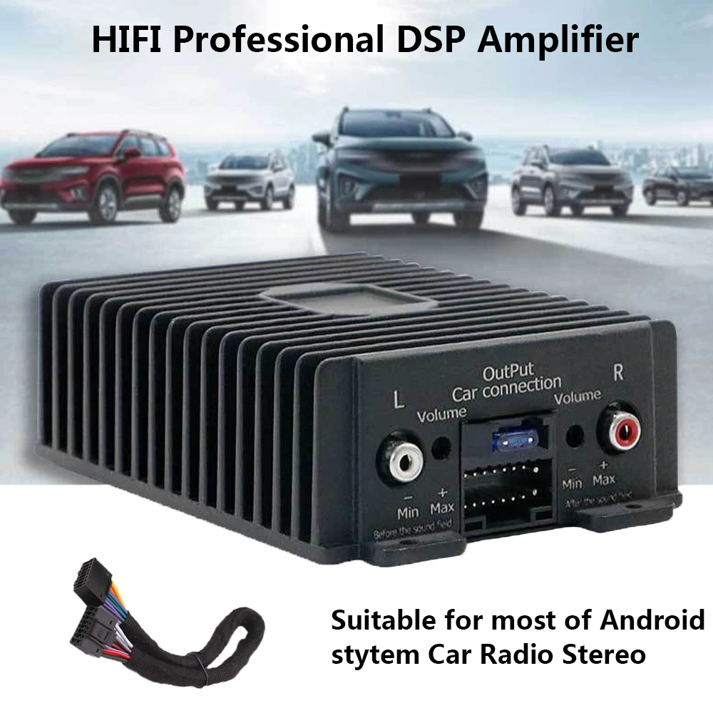 Amplificador profissional de DSP para o carro ou o sistema video home, estereofónico audio da alta fidelidade, HIFI, RY-125AB, 4*80W