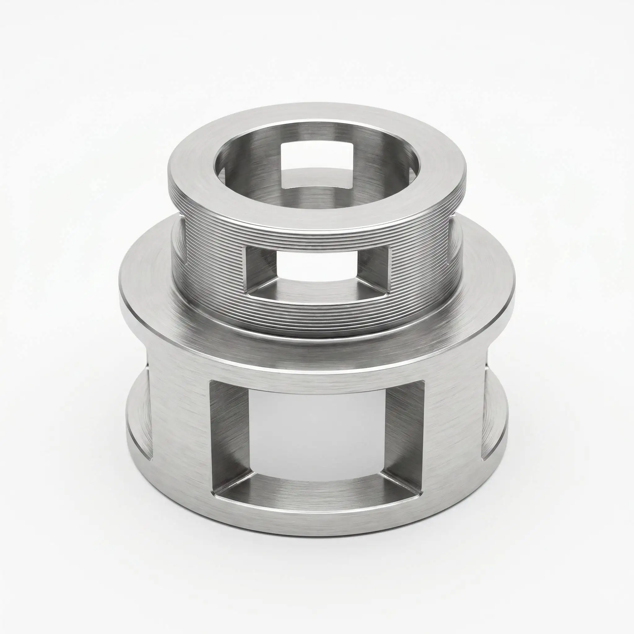 Numerical control turning and milling stainless steel hydraulic cylinder bushings, surface drawing, custom machining