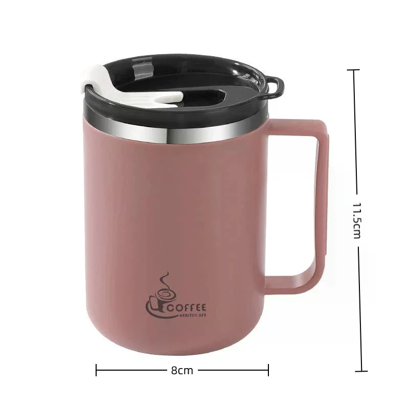 Double Wall Insulated 304 Stainless Steel Coffee Mug with Handle BPA Free for Birthday Holiday Gift for Friends Family 1PC