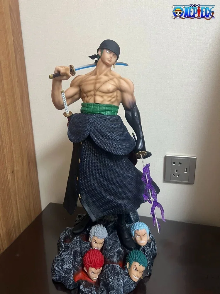 Anime One Piece Stand Posture Roronoa Zoro Action Figures Pvc Statue Fight Roronoa Zoro Model Collection Doll Boy Toy Gift