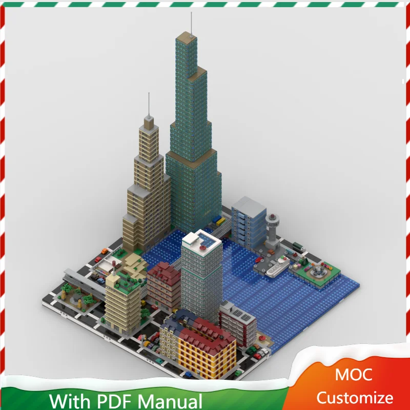 

5954 шт. Moc, средневековый роскошный морской городской номер, строительный блок, индивидуальный образовательный сборник «сделай сам», детская игрушка, подарки на день рождения