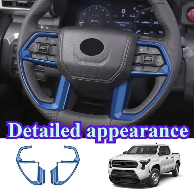 For 2024 Toyota TACOMA Car steering wheel side button glitter interior decirate accessories