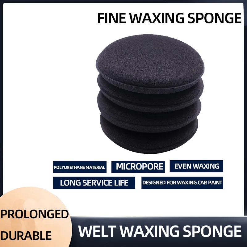 Car beauty manual waxing and waxing solid wax special sponge edge waxing sponge waxing tool waxing maintenance