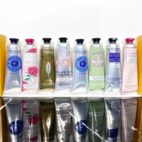 Nuevo Crema de manos, juego de ocho piezas, caja de regalo, crema de manos de rosa Sakura de karité, nutritiva y antisecado