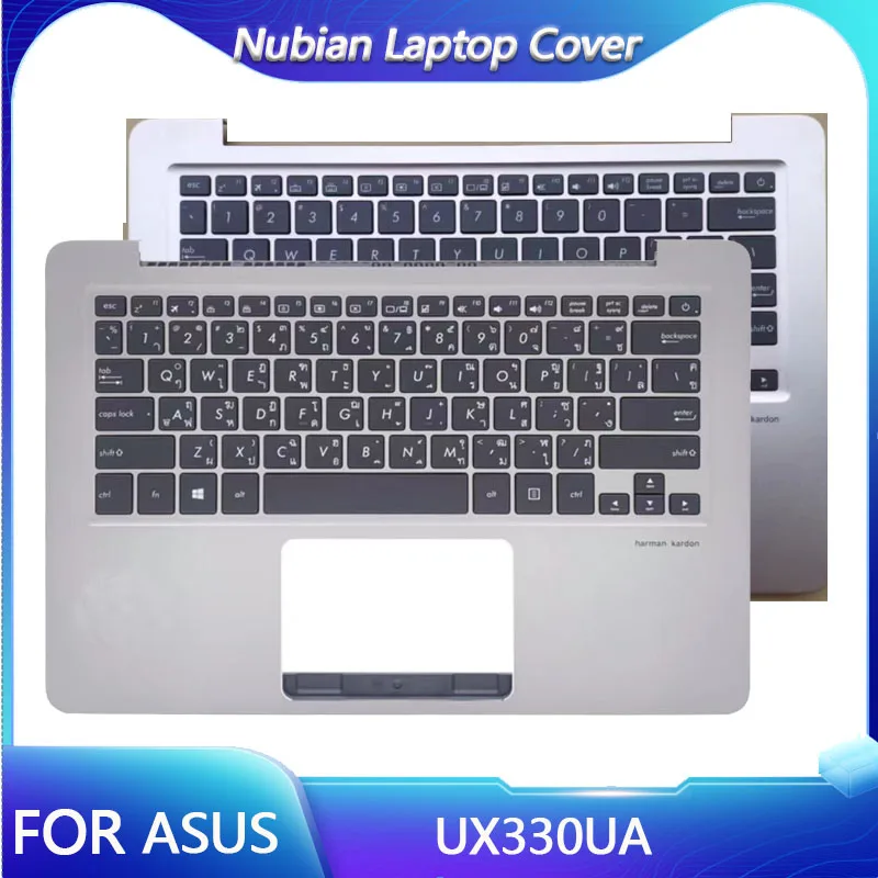 For ASUS UX330U UX330UA Laptop Replacement Palm Rest Keyboard Silver Gray