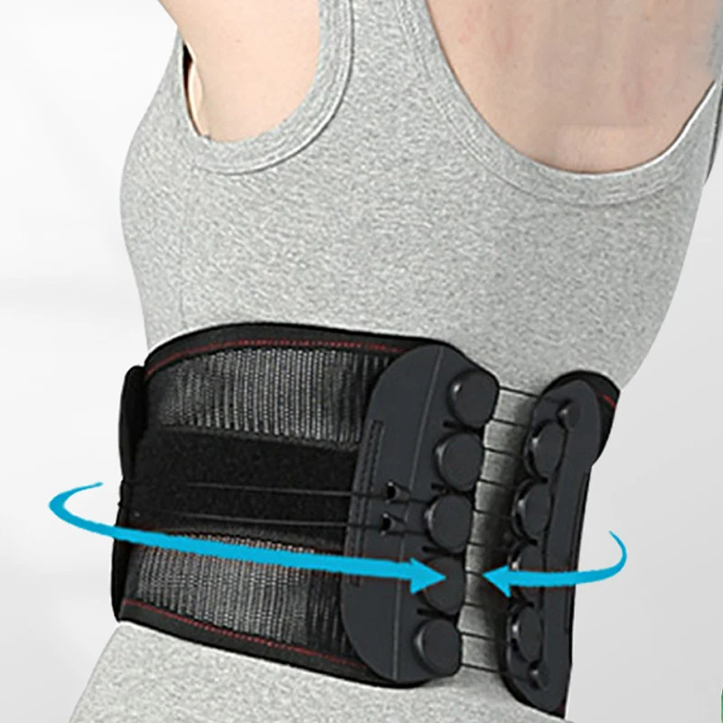 Adjustable Orthopedic Corset Back Support Belt Men Back Brace Belt Back Braces For Lower Protection Spine Gym Accessories