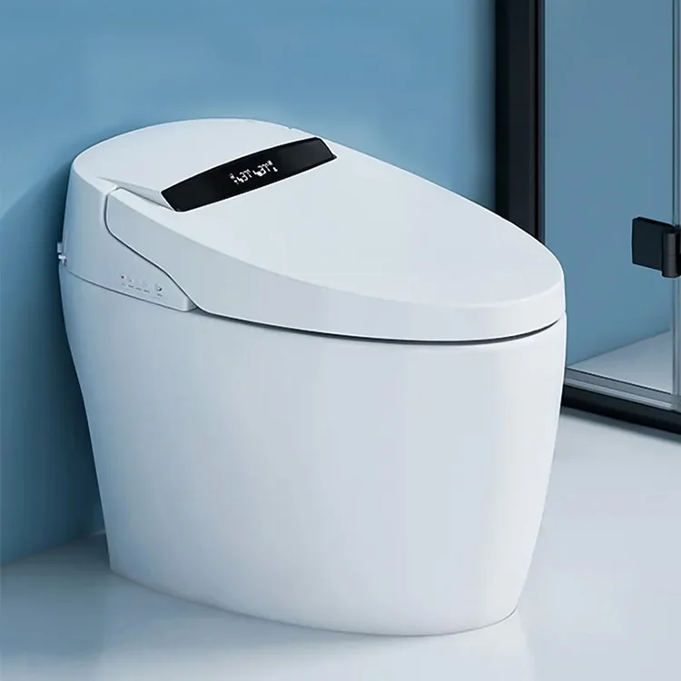 

Bathroom Intelligent Toilete Heated Inodoro Con Sensor Smart Toilet Ceramic S Trap Siphonic Toilet Commodes