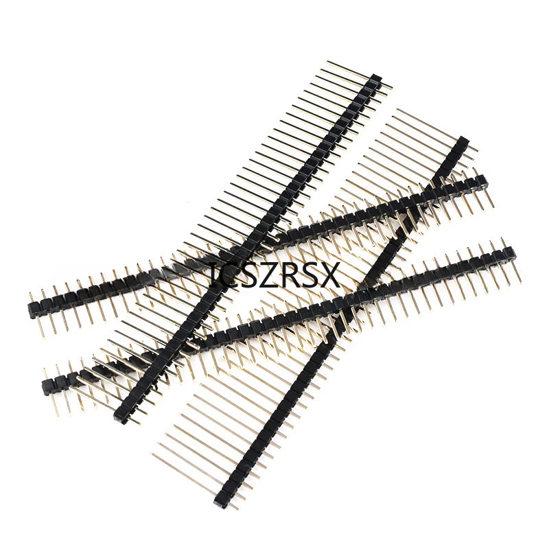 10Pcs 2.54mm Single Row Male 1x40P Breakaway PCB Board Pin Header Long 11/15/17/19/21/25mm Connector Strip Pinheader For Arduino