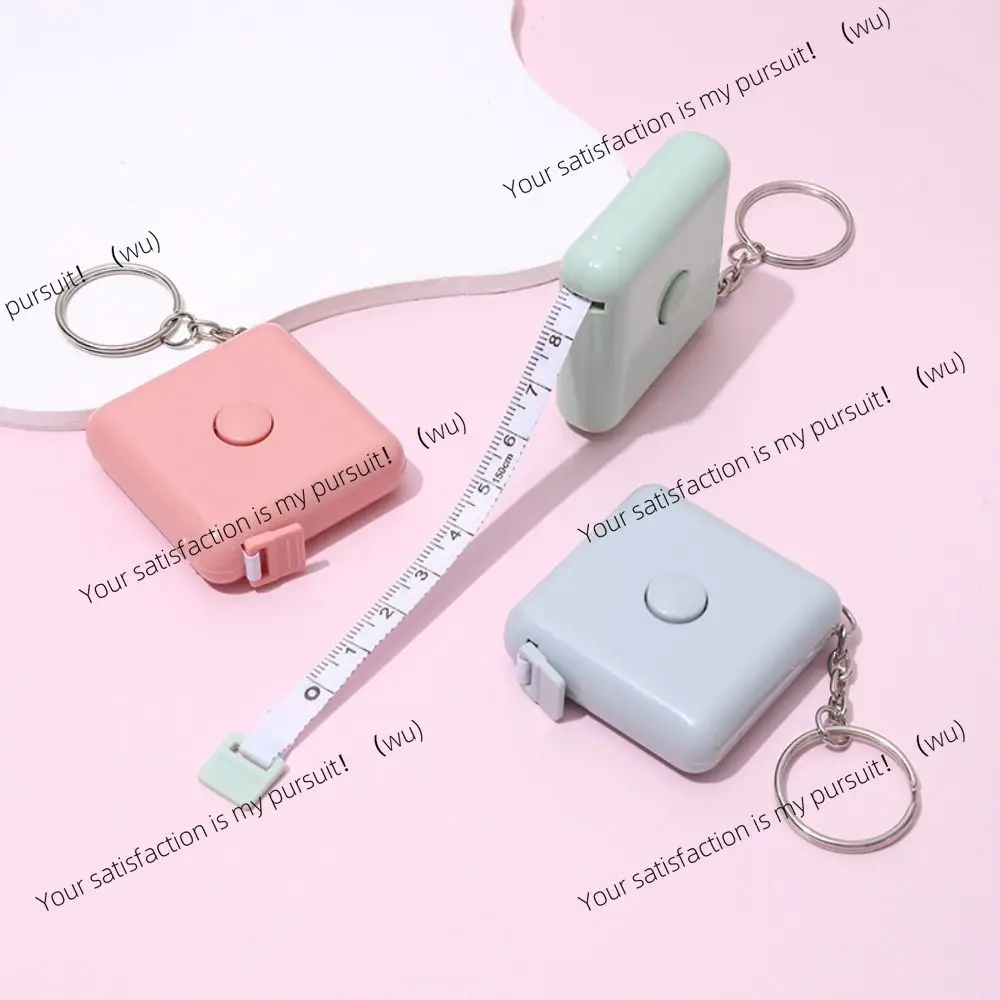 ZOCI-Mini Tape Measure Retractable Tape Plastic Square Measurements Tool Portable Sewing Accessories