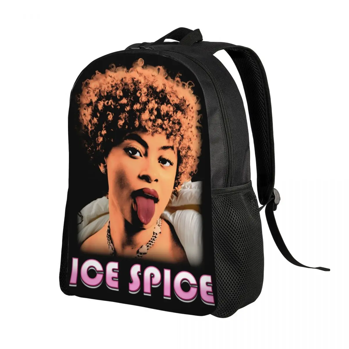 Custom Ice Spice Vintage Bootleg Hiphop Backpack for Girls Boys College School Travel Bags Men Women Bookbag Fits 15 Inch Laptop