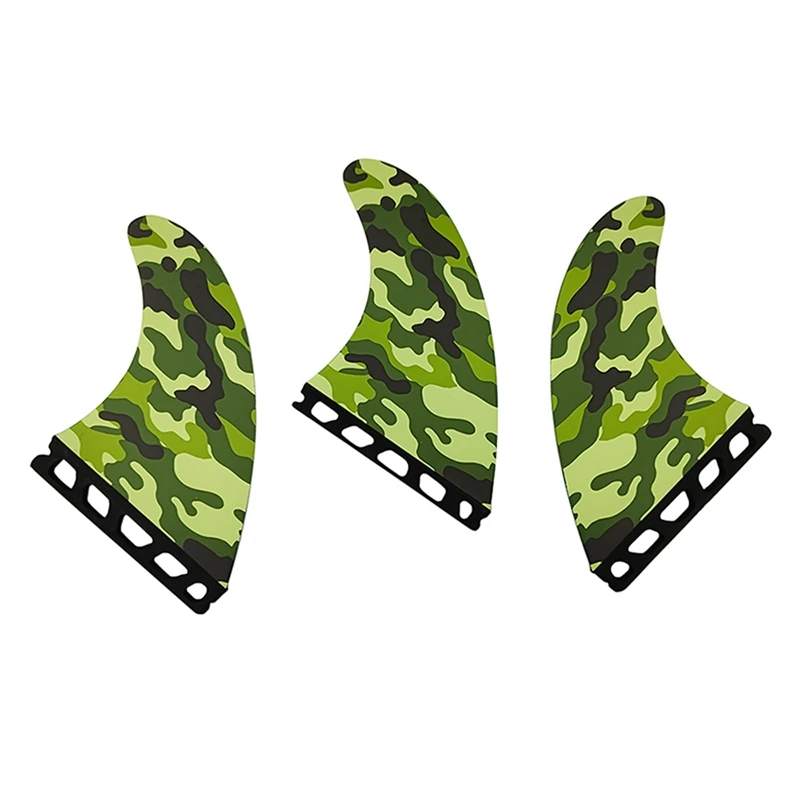 3Pcs/Set Glass Fiber Surfboard Fins G5 Paddle Surf Accesories Thrusters Surf Single Tab Thruster Surfcasting Accessories