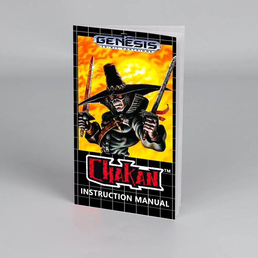 Chakan  USA  Manual for Sega 16 bit Megadrive Genesis High Quality Instructions