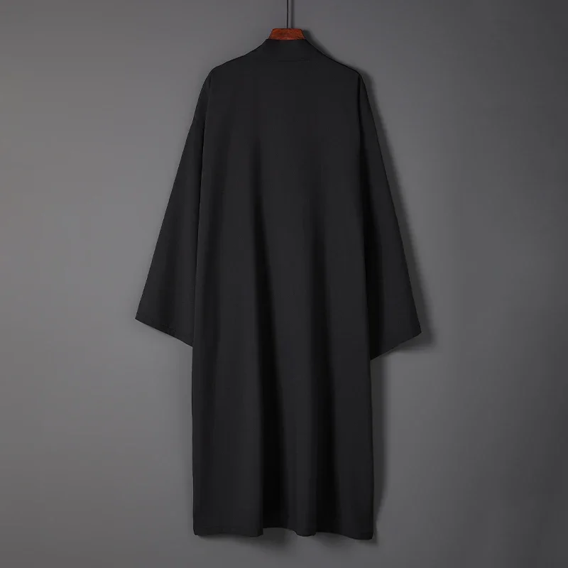 2025 الرجال Ukiyo-e نمط طويل Hanfu عباءة للجنسين ثوب الكيمونو الياباني المعطف الصيف عادية فضفاض يوكاتا هاوري قمصان الشاطئ سترة #2