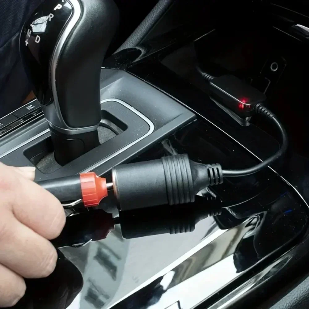 محول مقبس ولاعة سجائر السيارة ذكر إلى أنثى - محول USB إلى 12 فولت 5 فولت 2 أمبير، قطعة واحدة (ملحق إلكتروني للسيارة)