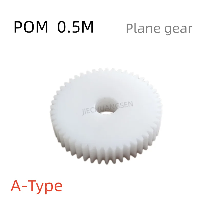 

2PCS/LOT POM 0.5M Plane Gear/Convex Gear 60Teeth~79Teeth Plastic Polyformaldehyde Precision Bevel Gear Machining Custom