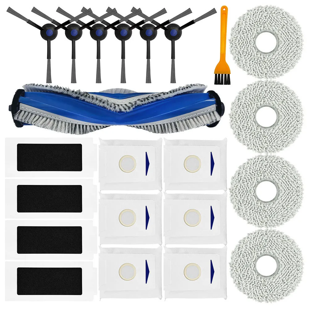 Ecovacs t30 pro-掃除機,ダストバッグ,メインブラシ,HEPAフィルター,モップクロス,サイドブラシ,t30,オムニ,t30 max