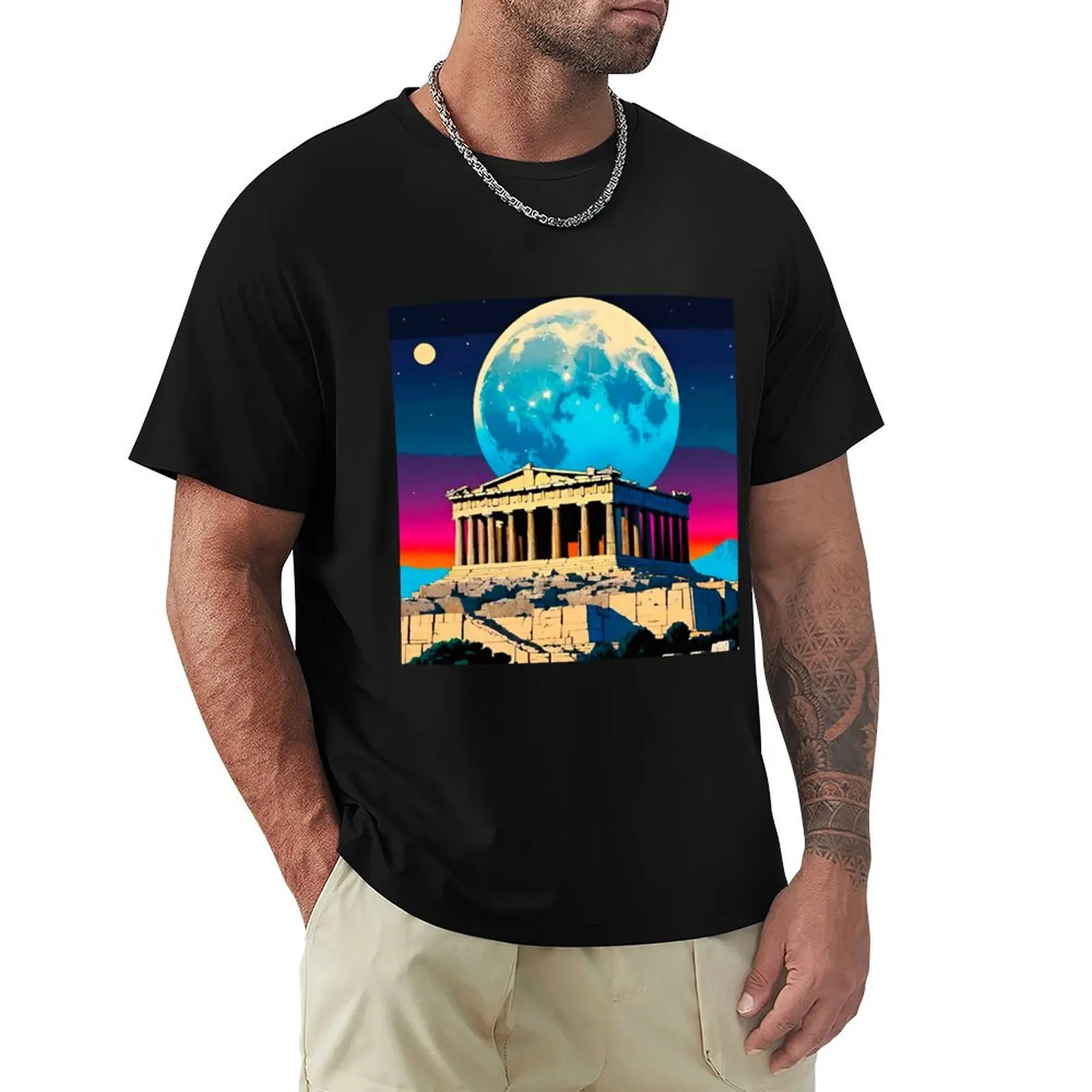 Majestic Acropolis: Icon of Athens T-Shirt t shirt for man 100 percent cotton T-Shirt