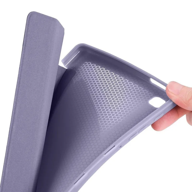 For Oppo Pad Air 2022 Case 10.36 inch Tri-Folding Stand Soft Silicone Back Magnetic Tablet Shell for Oppo Pad Air Cover + Pen