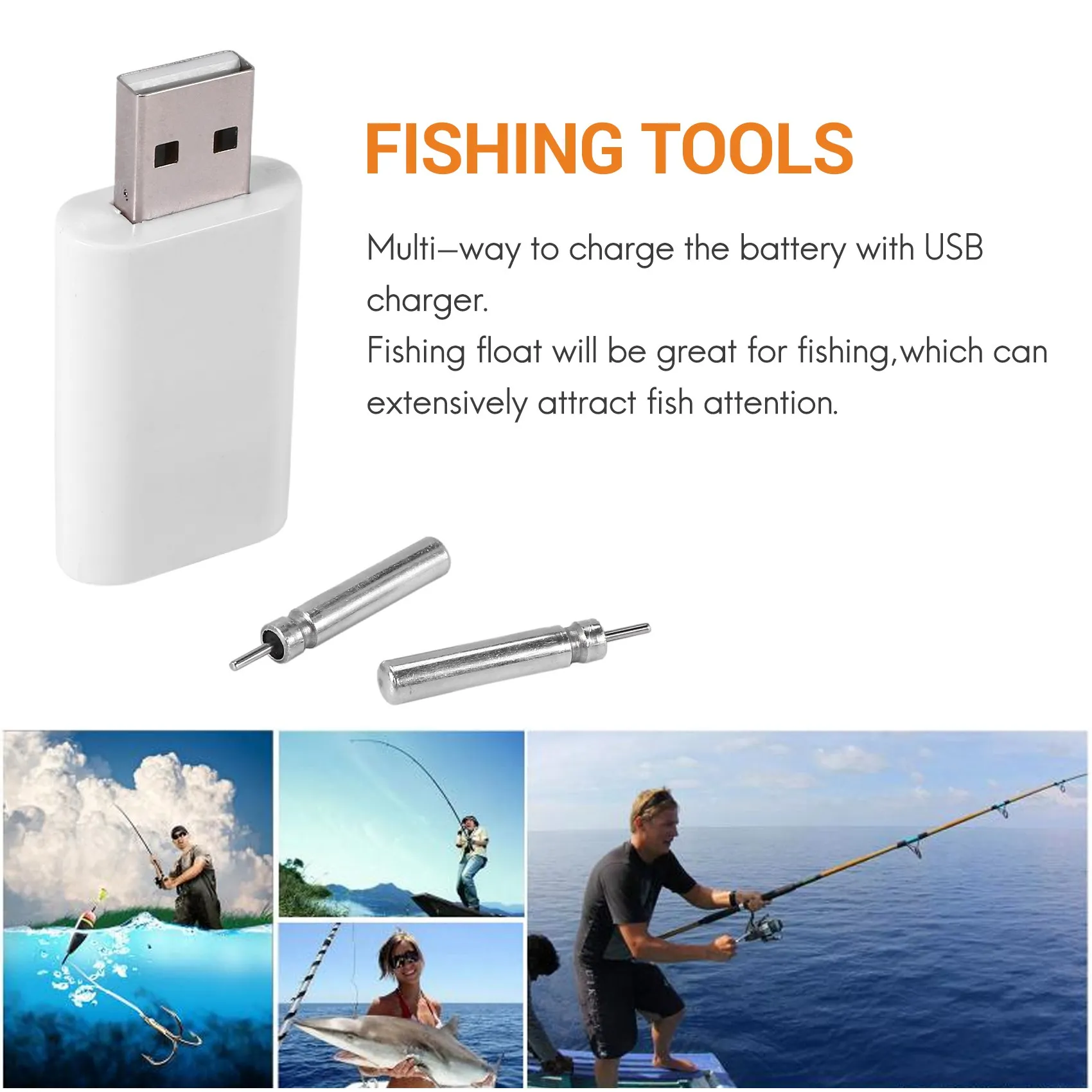 ABDE-Fishing Float Rechargeable Battery Cr425 Usb For Electronic Floats Batteries Night Fishing Accessories Tackles