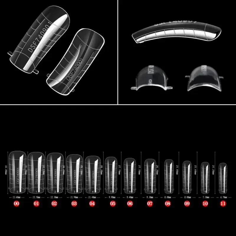 Formas duplas dicas de construção rápida molde de gel sistema de unhas dicas de cobertura completa formas de extensão de unhas moldes superiores para forma de construção