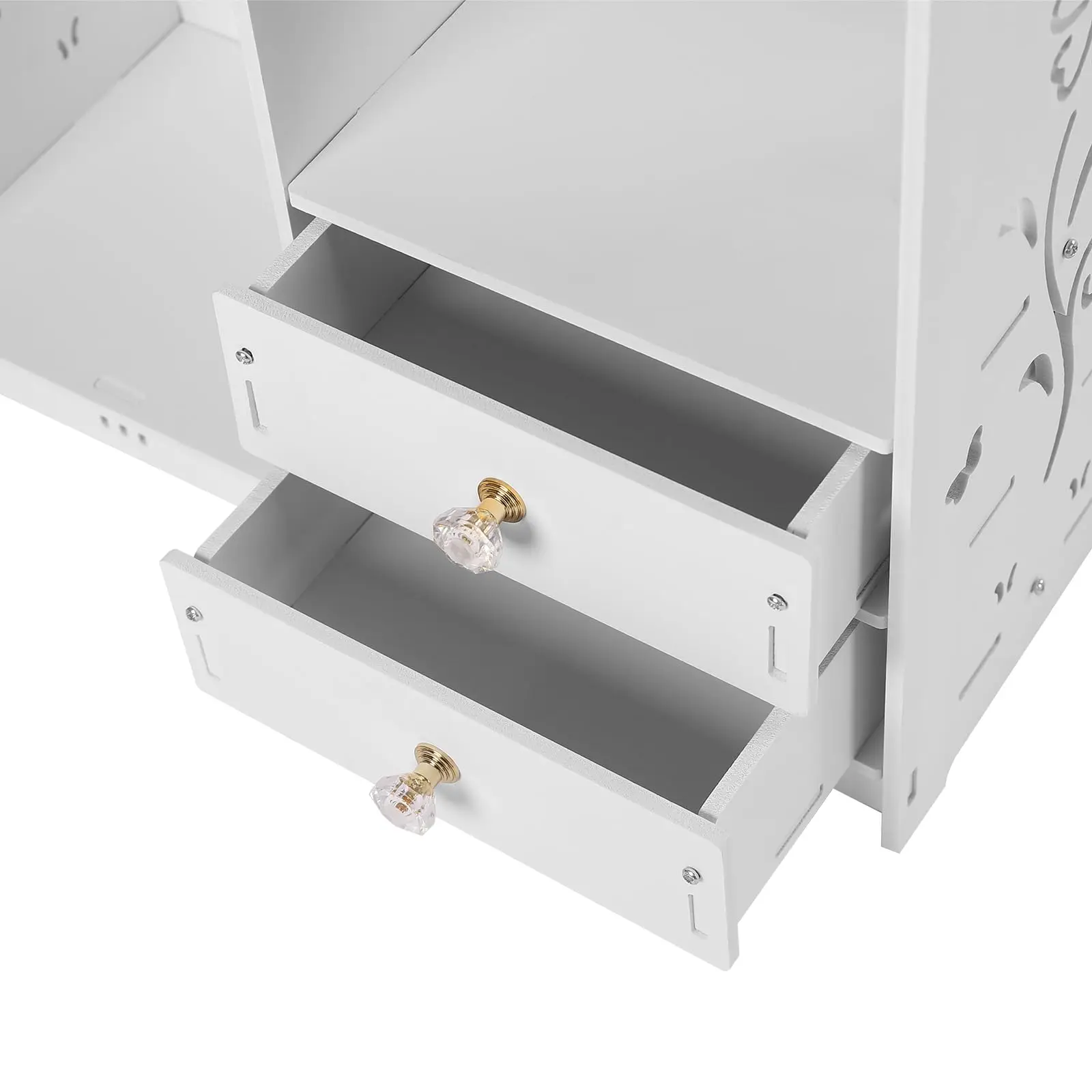 خزانة حائط للحمام، خزانة تخزين خشبية معلقة مع درجين، خزانة تخزين متعددة الأغراض للمعيشة في المطبخ والحمام