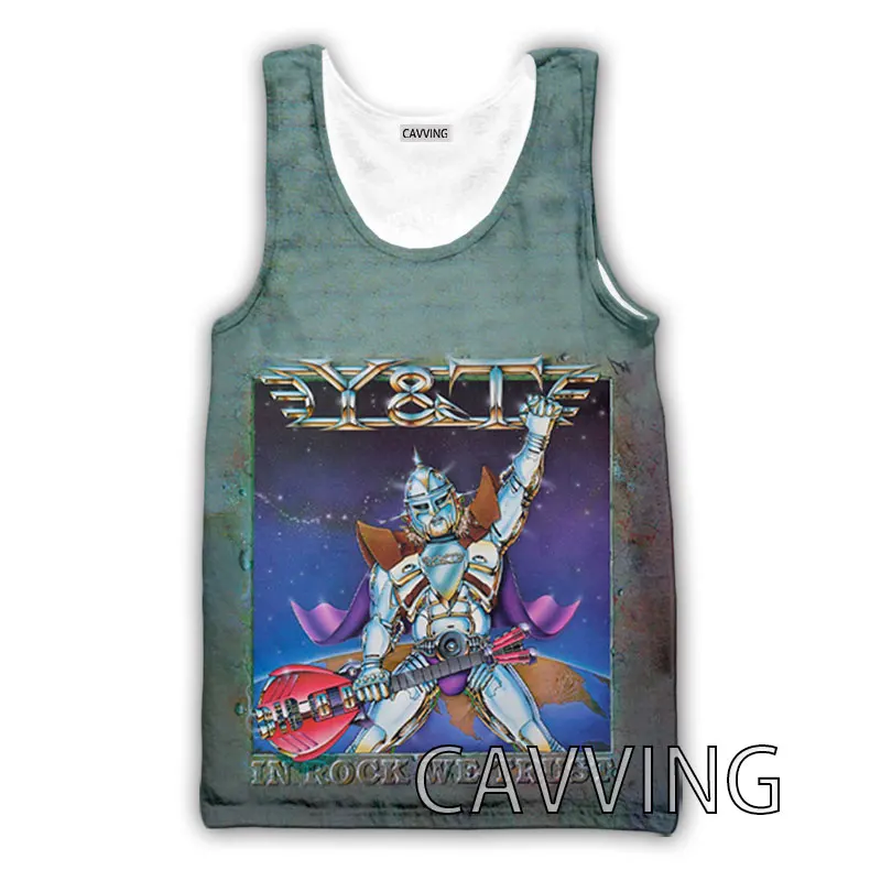 New Fashion Women/Men's 3D Print  Y&T Rock Heavy Metal Band  Tank Tops Harajuku  Vest  Summer Undershirt Shirts Streetwear