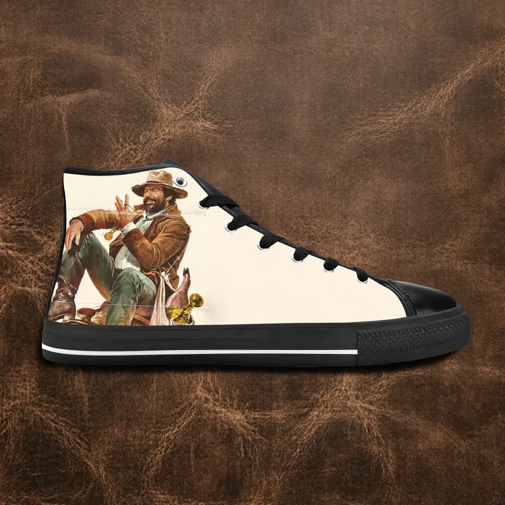 

Bud Spencer Fan High Top Custom Shoes, Exclusive Movie Poster Print, Breathable Casual Sneakers, Unisex Travel Daily Wear