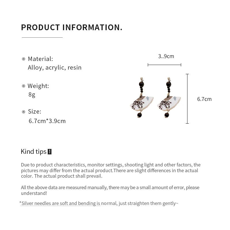 Neo-chinese Style Bamboo Joint Flower Earrings Imitation Pearl Fringe Earring New National Tide Personality  Earrings for Women image 6