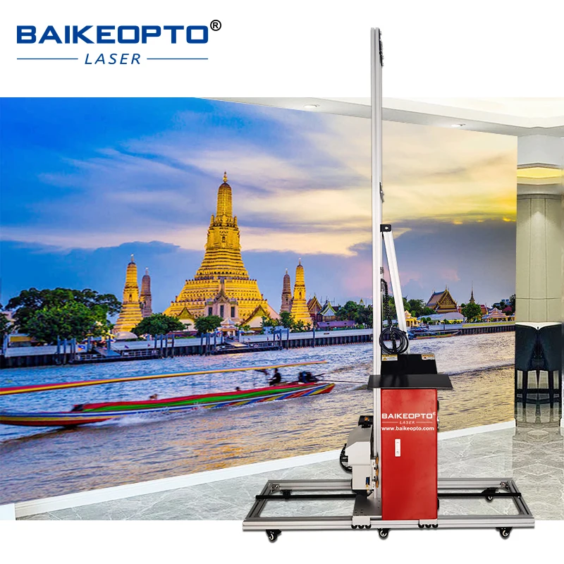 Factory Price Wall Printing Machine  UV Vertical Wall Printer/ Background Wall Painting Digital Varnish Inkjet Printer