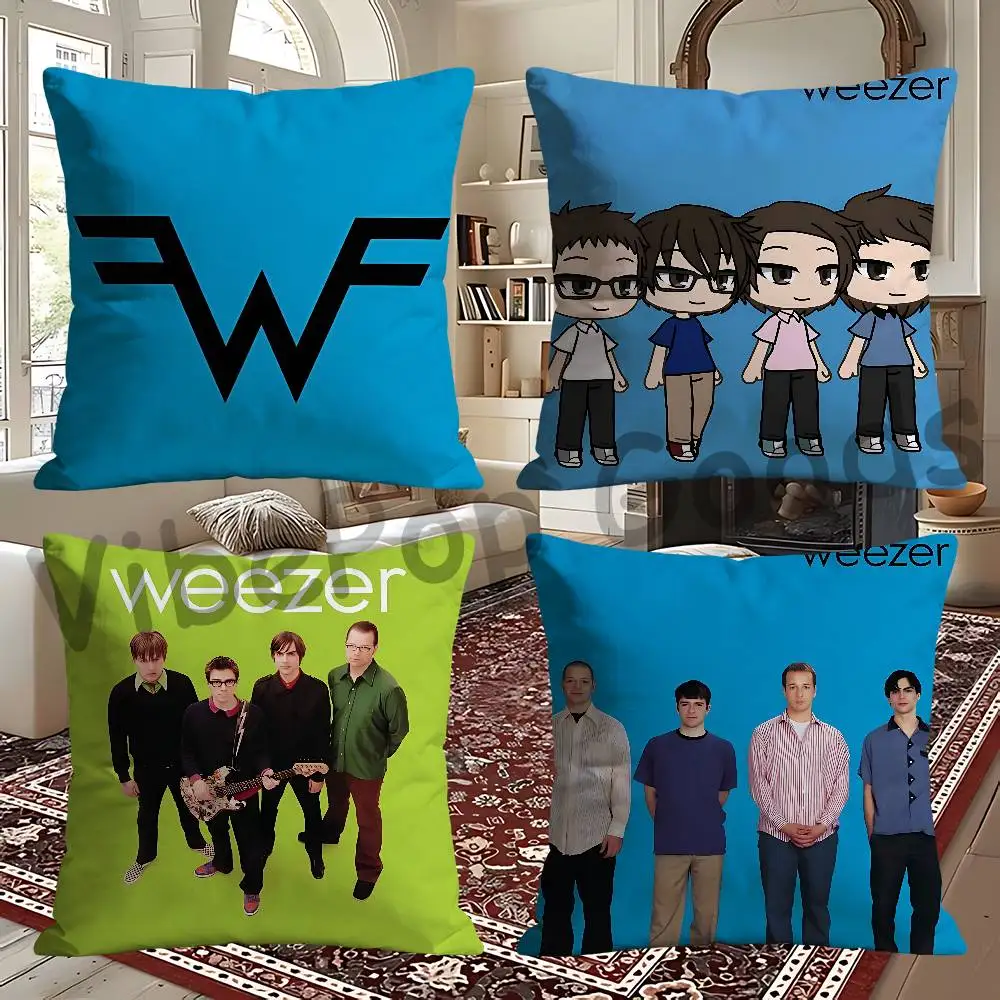 W-Weezer 30x30 60x60 40x40 45x45 50x50 cm Pillow Case Holiday Print Cushion Cover Home Textile