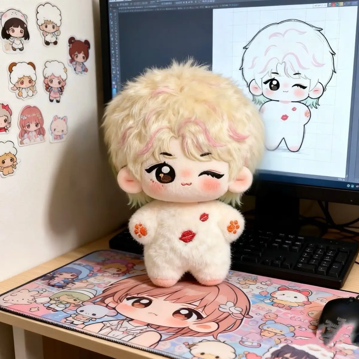 

Stuffed 10cm Anime Teens In Times Vincent Member Cartoon Plush Doll Toy COS Dress-up Children Adults Collectible Cotton Gifts