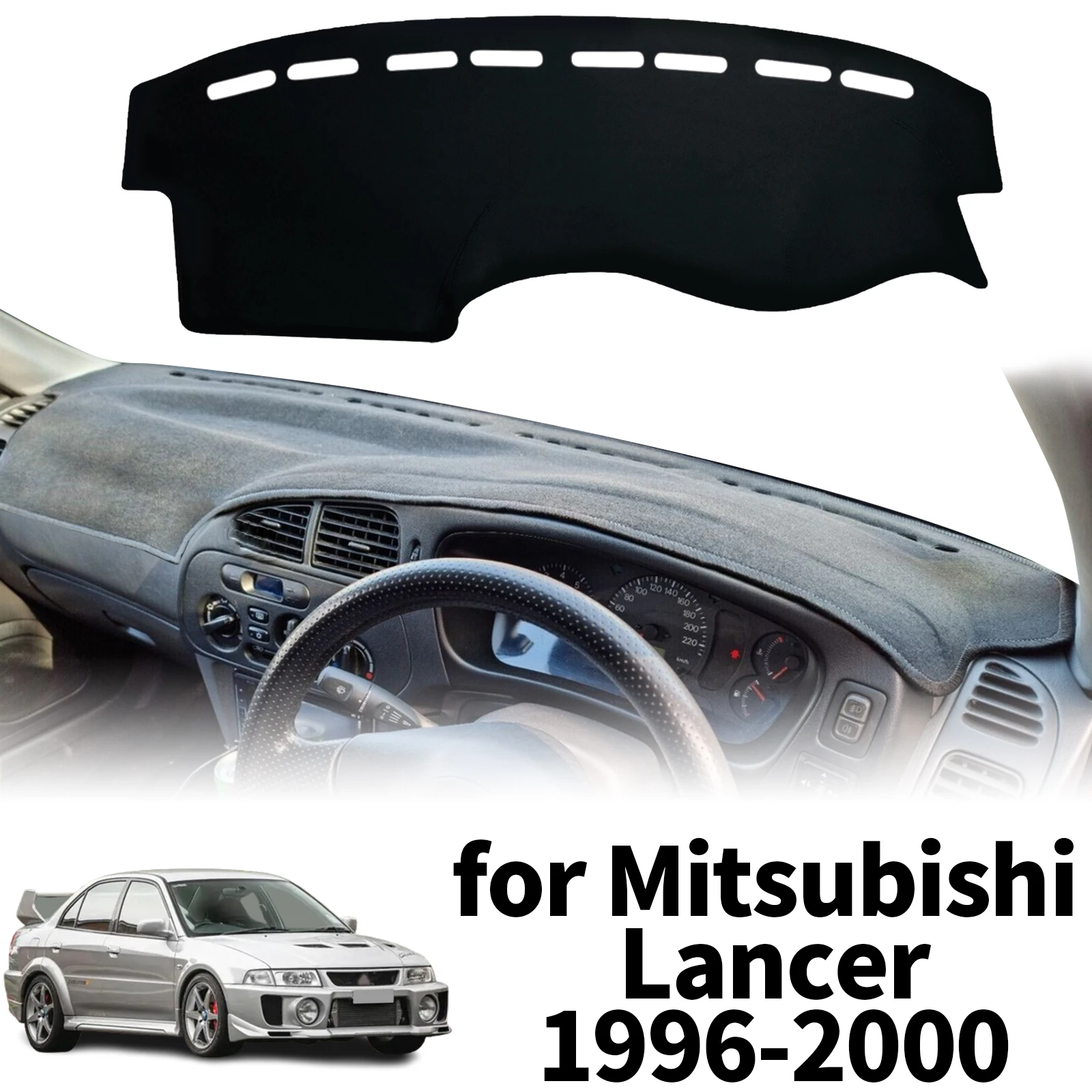 

fit for Mitsubishi Lancer 1996-2000 EVO Evolution Dashmat Dashboard Cover Pad Protective Carpet DashMat Sunshade Car Accessories