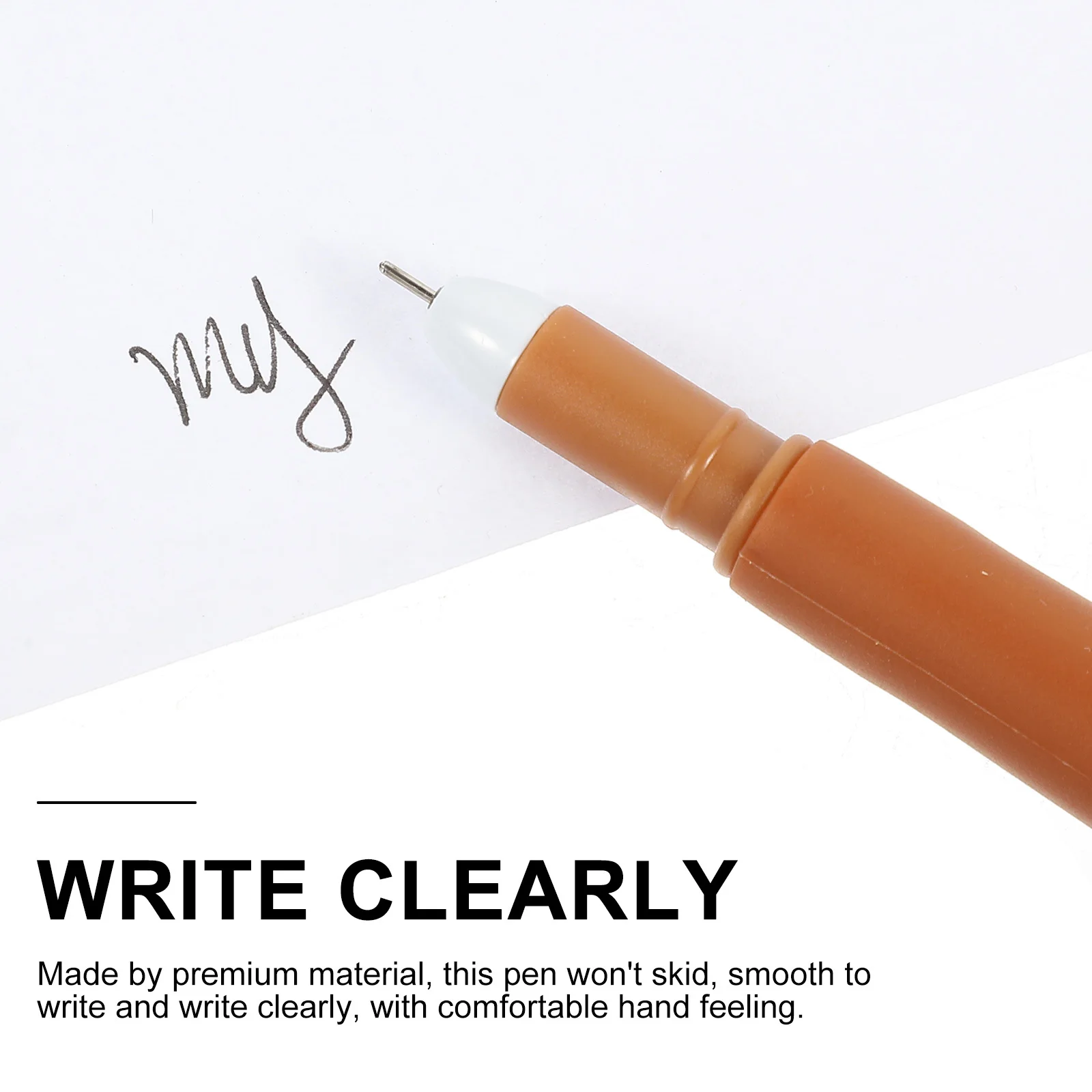 

16pcs Elk Ballpoint Pen Plastic Umbrella Shape Smooth Writing School Office Gift Reindeer Pen Christmas Party Supplies Fan
