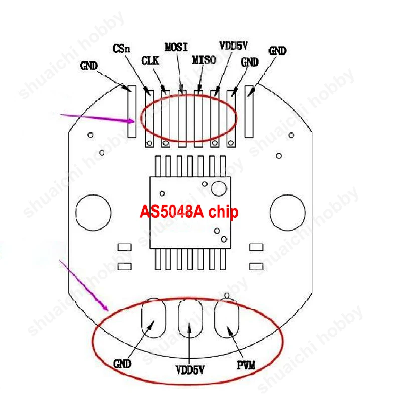 1PCS HT2205 Brushless Gimbal Motor with 14/12 Bit AS5048A/AS5600 Encoder 12V Parts DIY for RC Model Mini Camera Pod PTZ