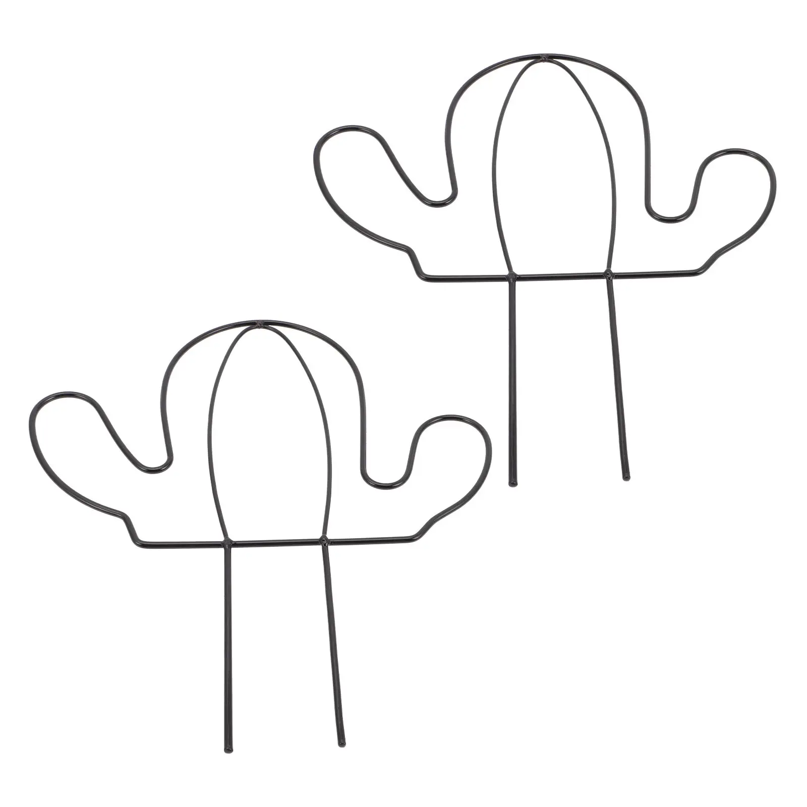 2Pcs Plant Support Frames Heavy-Duty Metal Climbing Trellises for Lily Jasmine Tomatoes Peppers Eggplants Potted Flower
