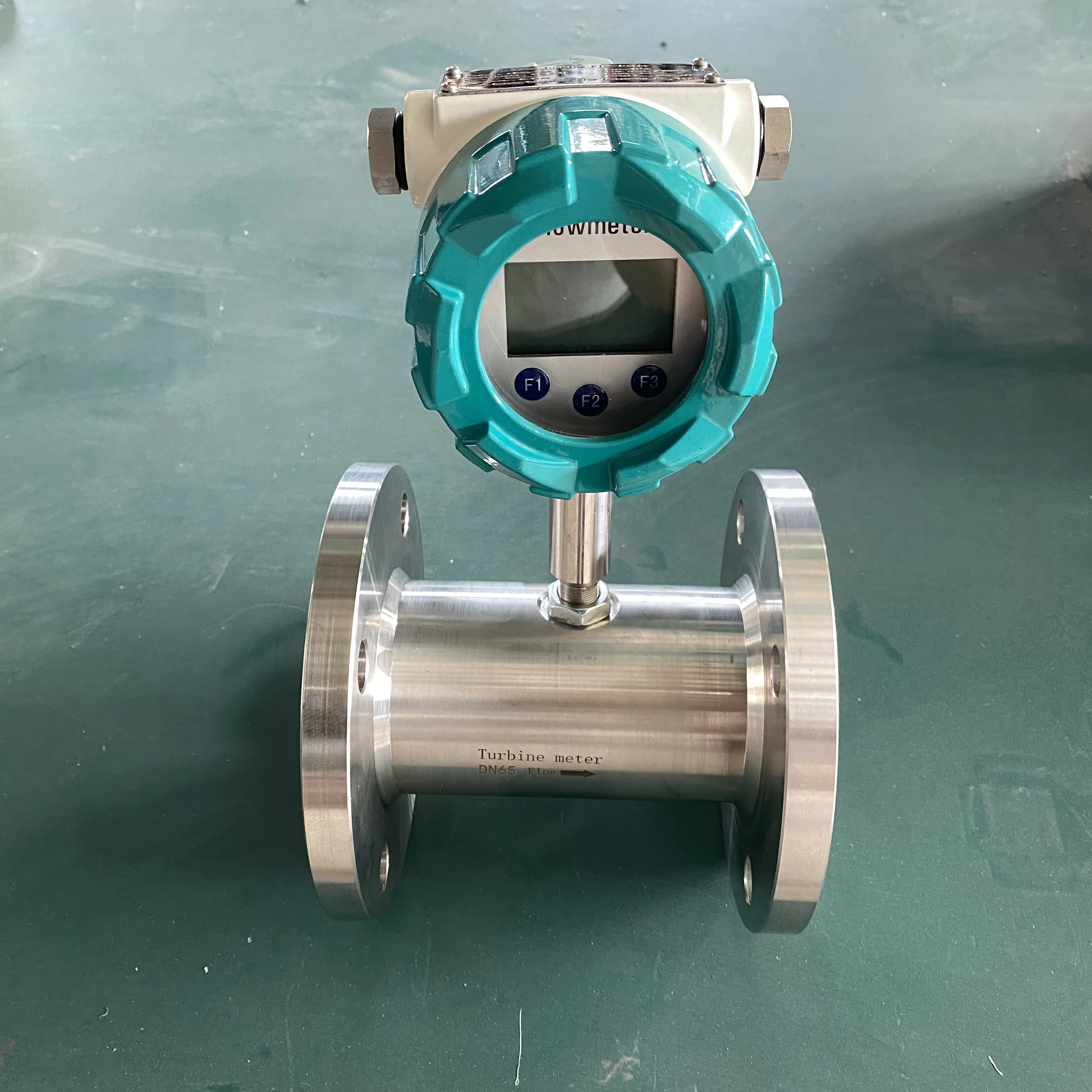 0.5% Precision Industrial Turbine Flowmeter Price 4-20ma Rs485 Ethanol  Flow Meter for Furnace Oil