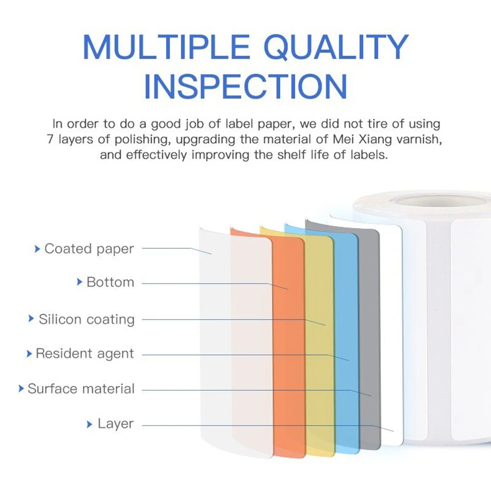Niimbot White Thermal Label 20-50mm For B1/B21/B3S Mini Printer Adhesive Waterproof Sticker UV Paper For Tag Price Label Maker