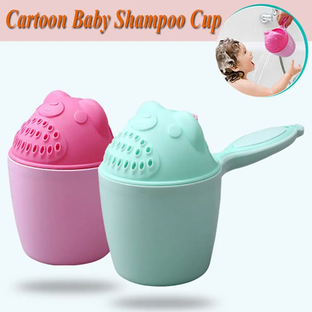 Baby Spoon Shower Bath Shower Products Shower Head Wash Cup Swimming Head Watering Bottle Baby Shampoo Cup Kids Wash Hair Cup