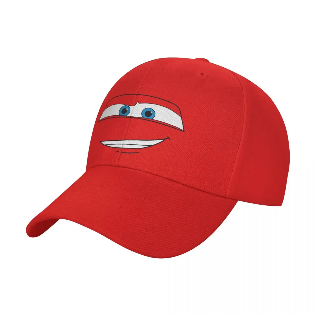 Cars Lightning McQueen Big Face Baseball Caps Unisex Fashion Sun Caps Hat Adjustable Snapback Caps Sun Hats Summer Hat