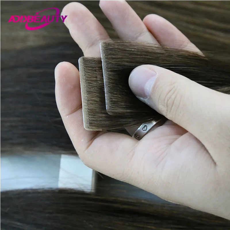 Straight Injection Tape in Hair Extensions Human Hair for Women Invisible Skin Weft Virgin Human Hair Extension 100g Tape Hair