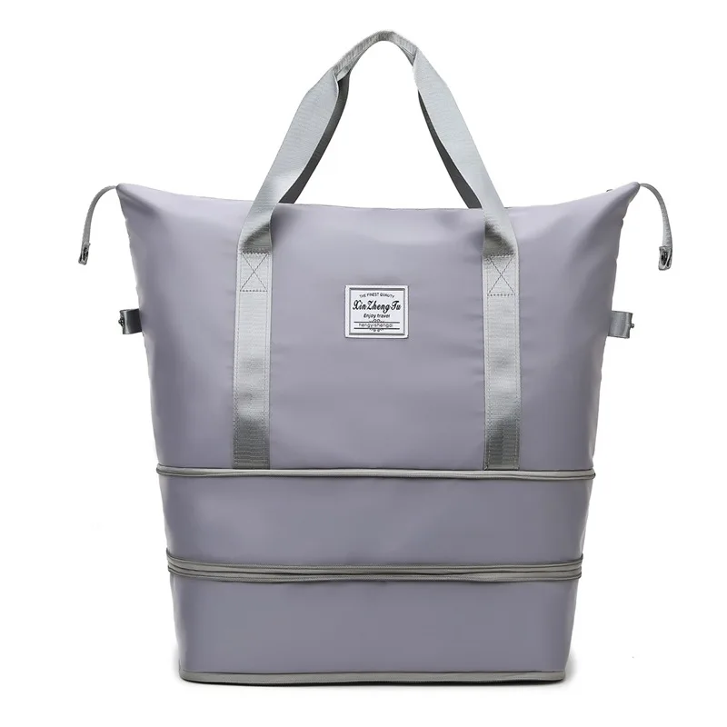 Double Expansion Travel Bag Dry Wet Separation Fitness Bag Boarding Business Trip Luggage Bag 2023 New Large Capacity