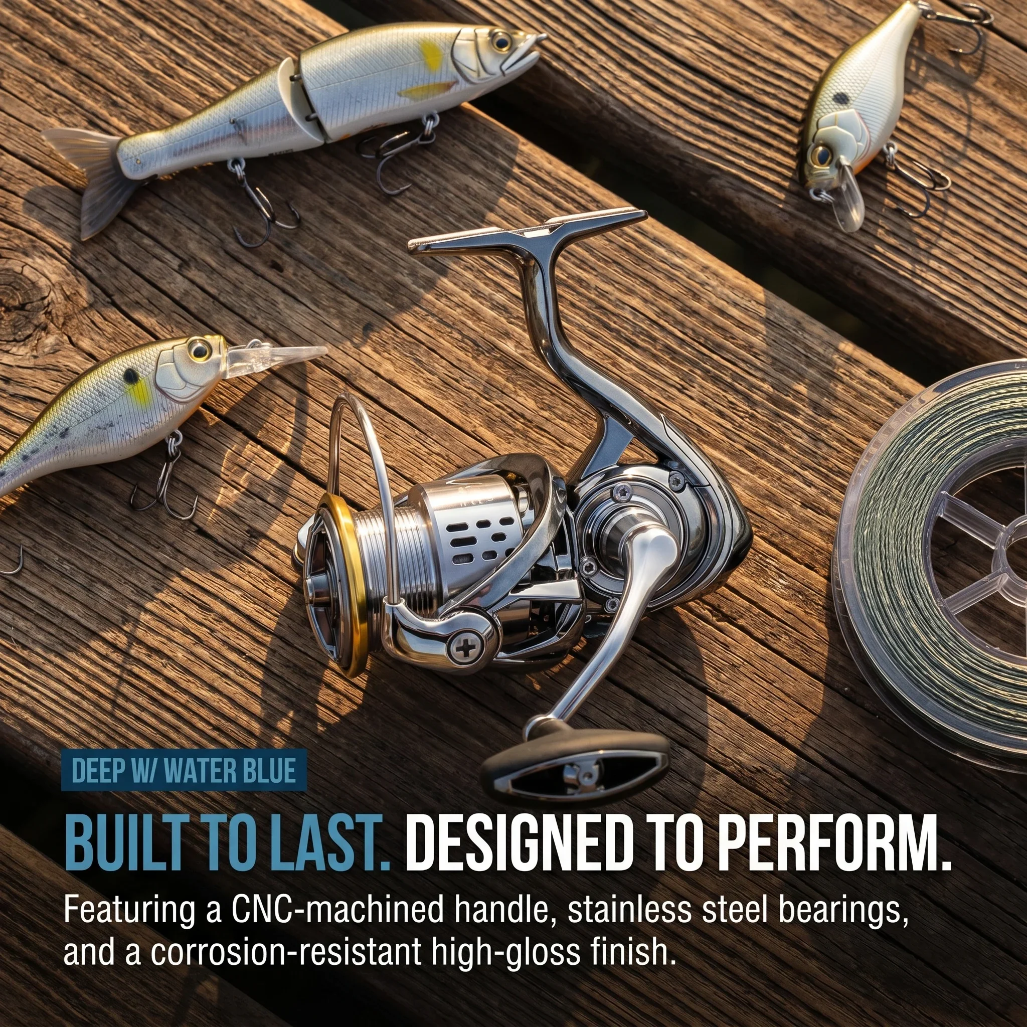 Okuma All Metal Rust Proof Smooth Bearing 5.5:1 Fishing Reel Drag System 15Kg Maximum Power Rotating Wheel Fishing Coil1000-5000