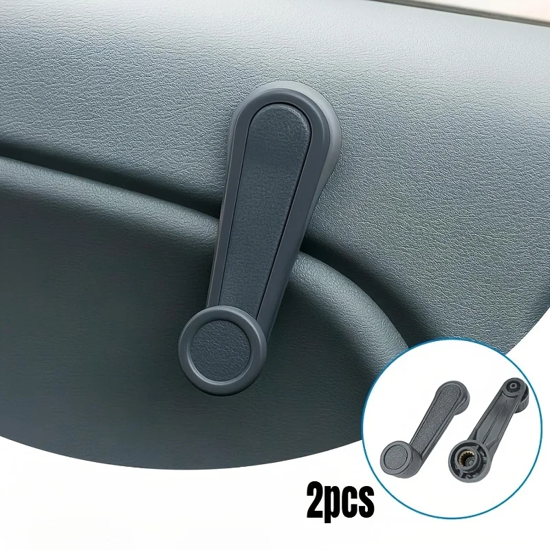 2PCS Window Adjuster Handle With Spring Manual Wiper Lever Universal Window Lever Winding Handle Replacement Car Interior Part