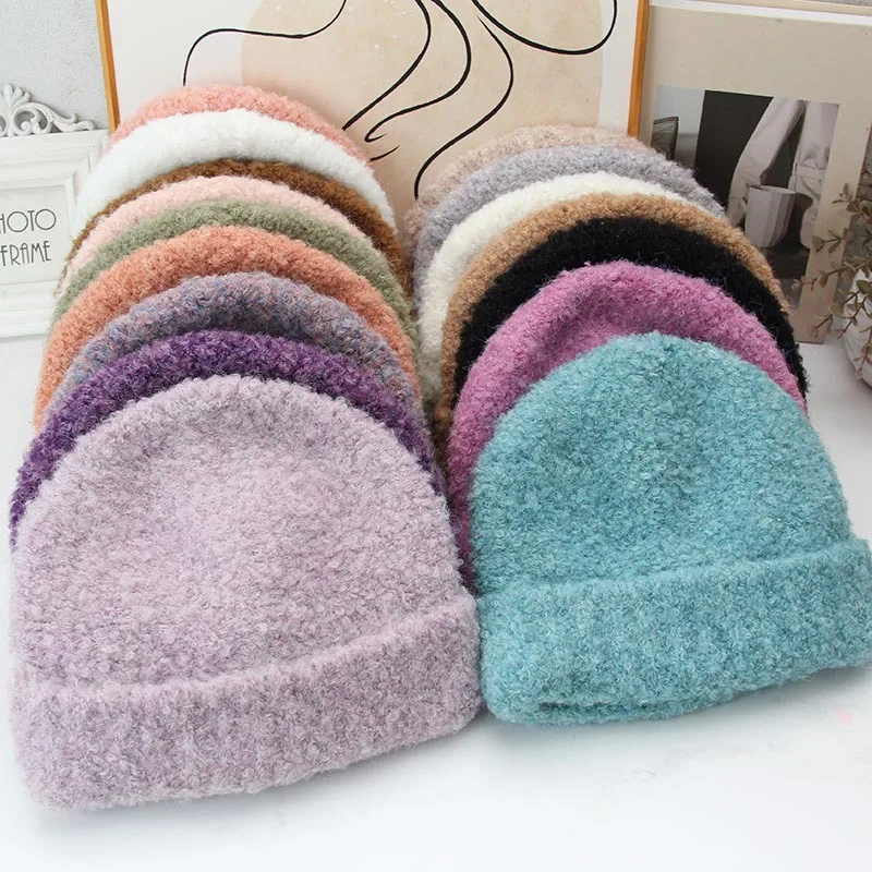 Fashion New 10 Colors Thick Warm Winter Hat For Women Outdoor Autumn Solid Soft Best Matched Beanies Skullies Bonnet Cap Men