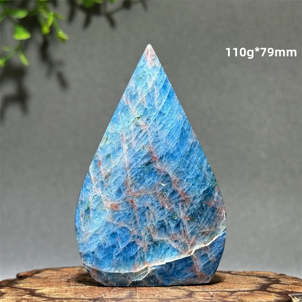 الياقوت الطبيعي الأزرق الفوسفور الرماد شكل حر الشعلة جمع المنزل الطاقة الديكور هدية الريكي التأمل شفاء جوهرة #6
