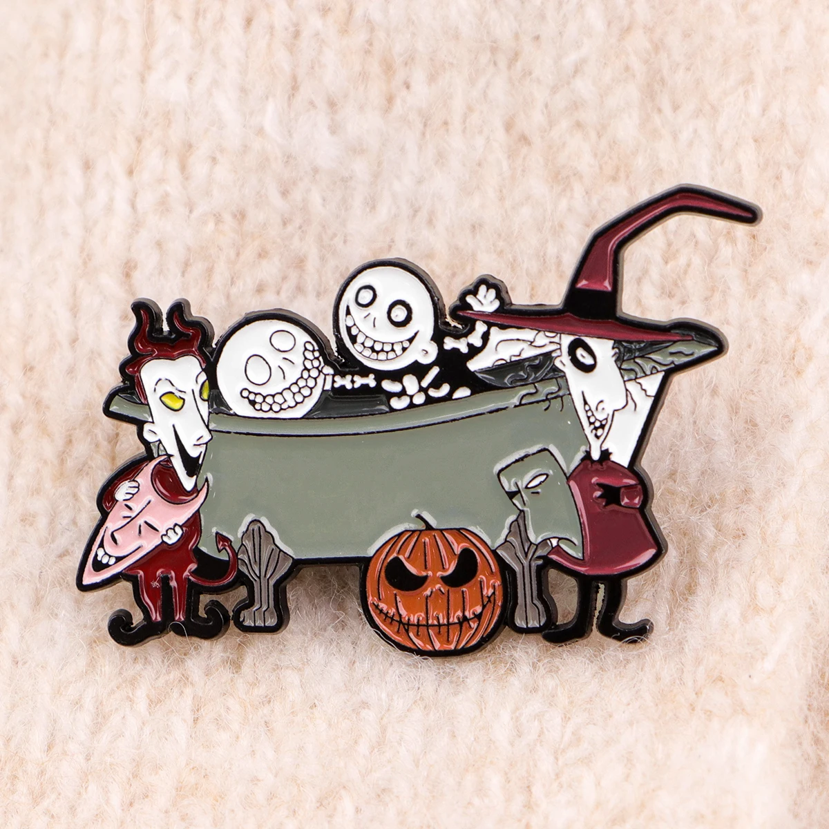 1-10 قطعة فيلم الرسوم المتحركة المختلطة المينا دبوس ظهره شارات دبابيس للملابس شارة مجوهرات اكسسوارات هدايا الهالوين #2